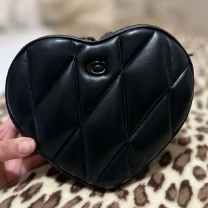 Coach Heart Crossbody With Quilting